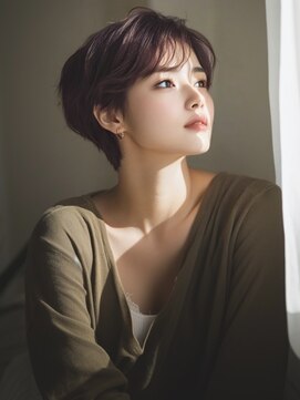 アルトリスト(Altruist Aging×HAIR&SPA) ☆イメチェンピンクベージュアンブレラカラー前髪クールショート