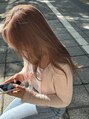 ソファ ヘア 仙台(Sofa) White beigeパープルの色落ち♪特別な配合でカラーしてます!