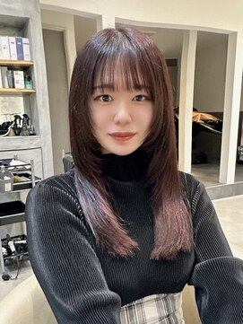 ロンドネートゥル 新潟(Lond naitre) 新潟／万代　髪質改善チェリーレッドレイヤー