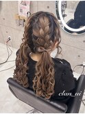 ツインテール【クランソア】ヘアメ/ヘアセット/心斎橋