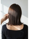 髪質改善ニュアンスカラーツヤ髪スタイルセンターパート