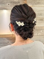 結婚式参列ヘア パーティヘア  ヘアアレンジ【肥田亜沙美】