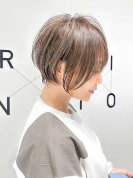 ハルキミナト ジャパン ヨコハマ(HARUKI MINATO japan YOKOHAMA) 束感ショート/学割U24/縮毛矯正/髪質改善/グレージュ