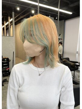 シエンゴールド(CIEN gold) オレンジカラー/グリーンカラー/ブリーチ#浜松駅#カラー