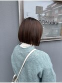 ミニボブ×地毛風ストレート