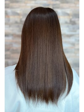 ストロー 鴨宮店(Straw) シンプルストレート×マロンブラウン