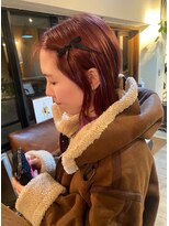 ヘルベチカ・ヘア(Helvetica hair)&nbsp;ボルドー/チェリーレッド/ブリーチカラー/暖色カラー