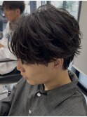 スペインカール/スパイキーショート/ブルーブラック/渋谷