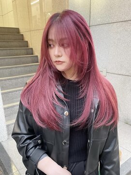 ラキング ギンザ トウキョウ(LAKING GINZA) くびれヘア/アプリコットオレンジ/夏/ハイライトカラー[銀座駅]