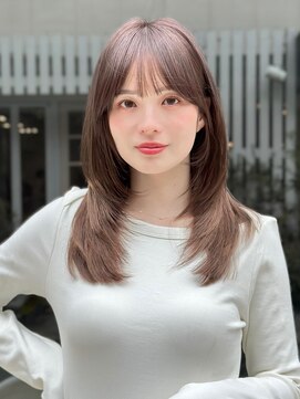 オムニス 表参道(Omnis) レイヤーカット/顔周りフェイス/20代/30代/シャギーミディアム