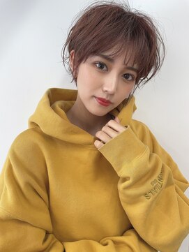 大人ガーリー/レイヤーショート/前髪白髪/20代30代40代50代/仙台