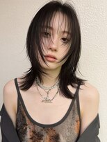 ネハス 名古屋栄店(nehus.)&nbsp;ウルフカット/レイヤーカット/ブリーチなしカラー/カット