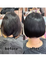 モンド ヘアクリエーション 新栄店(monde hair creation)&nbsp;【monde】before × after × 髪質改善