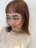 パーク(PAAQ)&nbsp;【藤沢/Manae】オン眉/オレンジブラウン/ミディアム