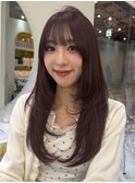 梅田/着物ヘア/大人ガーリー/ダークアッシュ/似合わせカット