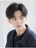 韓国マッシュセンターパートダウンパーマニュアンスパーマウルフ