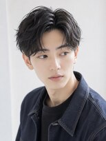 ノエルヘアー(Noel hair)&nbsp;韓国マッシュセンターパートダウンパーマニュアンスパーマウルフ