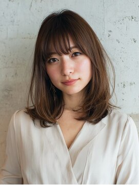 アブニール 柏東口店(AVENIR) ワンホンレイヤー/ミルクティーブロンド/ダークブルー/柏