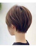 【40代50代60代/くびれコンパクトショート/オリーブグレージュ】