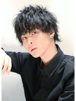 リップスヘアー 銀座(LIPPS hair)&nbsp;グランジツーブロックネオウルフ無造作ショートイメチェン