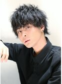 グランジツーブロックネオウルフ無造作ショートイメチェン