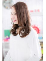 ミック ヘアアンドビューティー 大山店(miq  Hair&Beauty)&nbsp;センターパート×ゆる巻style