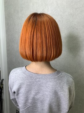 リリー(Lilley) 【lilley 高田彩乃】前下がりボブ×オレンジカラー(天神/今泉)