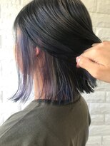 ホワイト(WHITE HAIR@NICOLA)&nbsp;ボブ×オリジナルインナーカラー