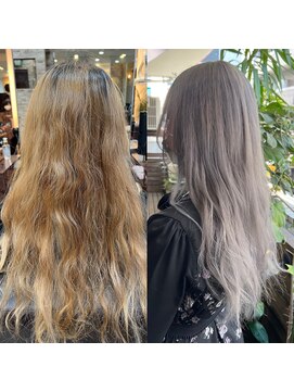 キャラ 池袋本店(CHARA) ケアブリーチグレージュ【ブリーチ】