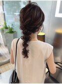 編みおろしヘアセット