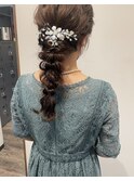 ヘアセット ダウンスタイル