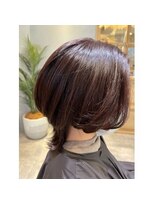 オレロ 国立(olelo)&nbsp;暗めカラー/グランマッシュ/デザインカラー/フェザーパーマ/国立