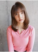【La fith】ショコラアッシュ×セミロング