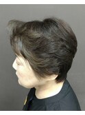 ブラウンカラーのショートスタイル