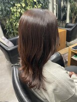 シェル 吉祥寺(shell) グレージュカラー/ボブウルフ/黒髪/ココアベージュ