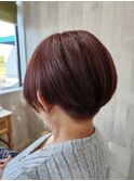 ツーブロック前下がりボブ