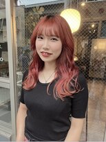 ルフレ 新宿本店2nd(Reflet) レッドカラー、プルエクステ