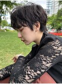 ＃ハンサムショート＃パーマ＃ダークブラウン
