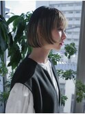 アンブレラカラーと前上がりボブ【stylist:kuroda】