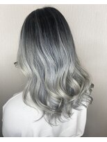 ヴェール(Veil)&nbsp;＠バレイヤージュハイライトシルバーシャドールーツ白髪ぼかし