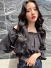 【ダメージレス】カット+ケアカラー+トリートメント￥17000