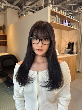 エルム 原宿 表参道(yelm) 顔まわりレイヤー/透明感カラー