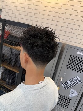 MEN’S HAIR/BUZZ CUT/テーパーフェード/スパイキーショート　U