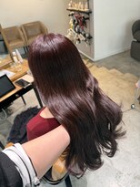 アヴァンスアンス 広島袋町店(AVANCE.ens)&nbsp;着物ヘア/ダークアッシュ/ミディアムレイヤーカット/広島本通り