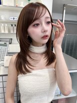 サンドレオ 新宿店(sand Leo)&nbsp;ミディアムレイヤーカット/髪質改善/韓国/前髪/新宿/ブリーチ