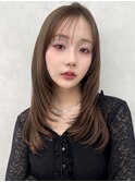 三鷹レイヤーカット韓国ダブルカラー顔周り前髪カットボブ