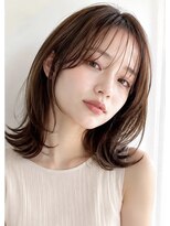 ラベストオイケ(LOVEST OIKE)&nbsp;【LOVESTOIKE】ナチュラルレイヤーミディ × 透け感ブラウン