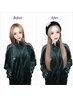 (カラー半額¥8800→¥4400)(無加工毛エクステ)スーパーロング67cm1本¥590~