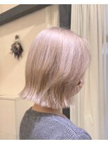 リエットヘアー 西尾市杢左店(Lie-et. hair)&nbsp;夏に映える透明感。大人可愛いハイトーンボブ