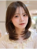 韓国レイヤーカット/顔周りレイヤー/髪質改善/韓国ヘア/横浜
